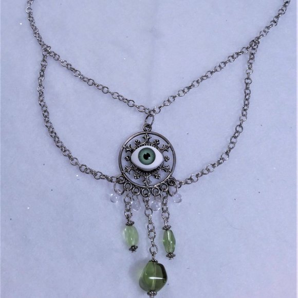 HANDMADE Green Fairy necklace - Picture 2 of 6